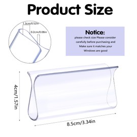 4 PCS Roller Shade Pulls Window Shade Pulls Blinds for Windows Shade Grips Blinds Shades R Type Lifting Clamp Pull Clear Plastic Hem Grip for Roller Shades Blinds Rolling Curtain Accessories