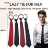 Krawatten für Herren Tie Set, 4 Stück Krawatte Schlips Schwarz