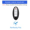 Flensent Key Fob Cover with Keychain for Nissan Altima Sentra