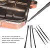 6PCS/Set Prying Bar Hook Set Double Ended ABS Plastic Black