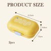 2 Pack Travel Soap Case, Portable Leak-Proof Soap Container with