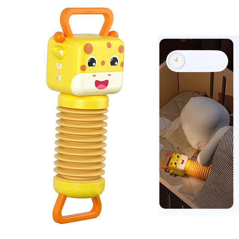 Kids Accordion Toy Giraffe Shaped Grip Design Button Music Educational