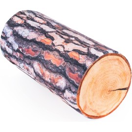 FANCY Neck Roll Tree Trunk Cuddly Cushion Cute Decorative Cushion 40 cm Log Pillow Cuddly Roll Plush Cushion Wooden Cushion Roll Long - Funny Decorative Cushion Sofa Cushion (KKieferlog_)