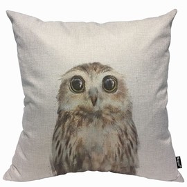Mugod Cute Eagle Cushion Cover Throw Pillow Covers Animal Fashion Abstract Art Cute Owl Wildlife Pillow Case for Men Women Decorative Home Sofa Chair Couch 45x45cm/18x18 Inch