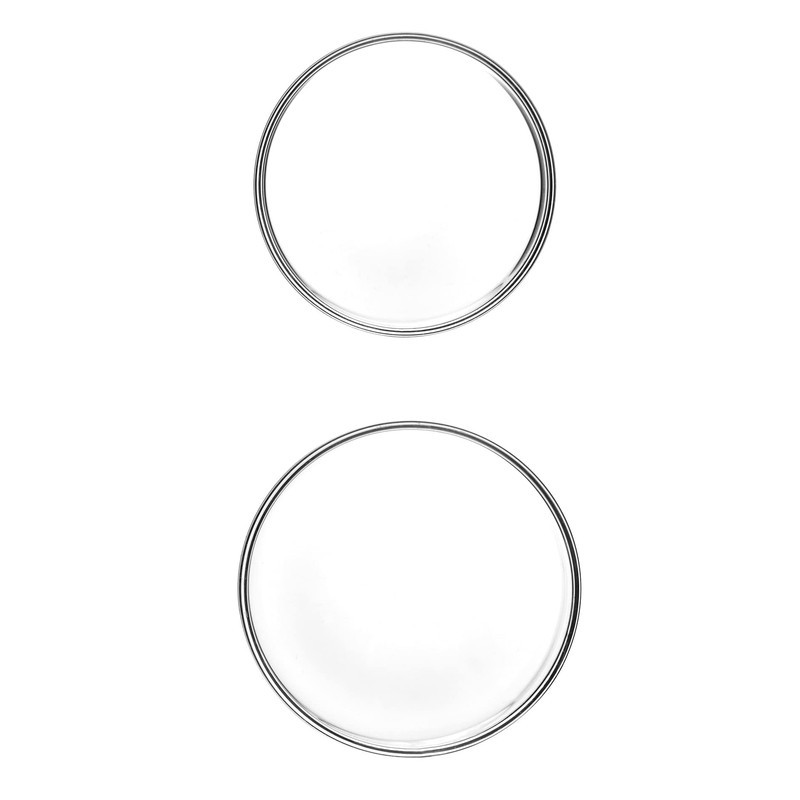 QWORK Glass Petri Dish Petri Plates with Lid, Thicken, 60mm
