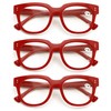 V.W.E. 3 Pairs Women Bold Reading Glasses - Comfortable Oversized