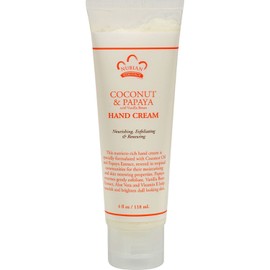 Nubian Coconut and Papaya Hand Cream (Pack of 2) With Vanilla Beans and Coconut Oil, 4 fl. oz. Each