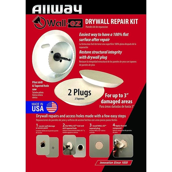 Allway Tools WEK2 Wall-ez Drywall Patch kit