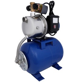 1.5HP 115V 1215GPH CCIYU Shallow Well Garden Pump with Booster System & Pressure Tank for Swimming Pool Garden Tub Pond Flood Drain