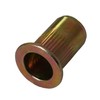 BQLZR Carbon Steel M6 Threaded Flat Head Rivet Nut Flat