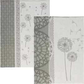 Erwin Müller Tea Towel Half-Linen Dandelion Size 50 x 70 cm Pack of 2