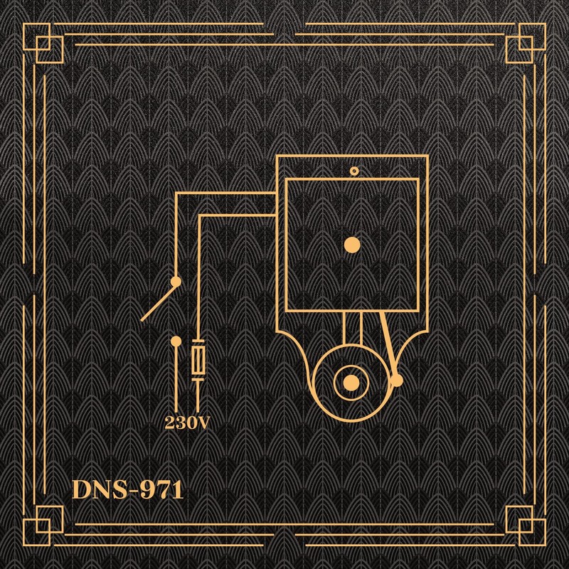 Sundi Doorbell Front Door Bell Electromechanical Retro Plastic Metal 230