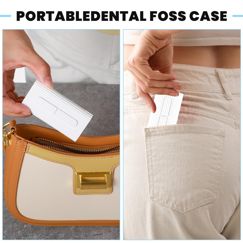 WLLHYF Dental Floss Portable Case Travel Floss Storage Case Toothpicks