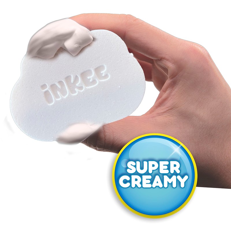 INKEE Foamy Cloud - Regenbogen Badebombe Kinder, Badekugel Kinder Schaumbad,