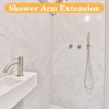 2Pcs Shower Head Extension Arm Shower Head Adapter, Brass G1/2