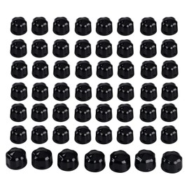 Bid4ze 55pcs Engine Bolt Caps Screw Bolt Cover For Harley Touring Street Glide Electra Glide Road King Road Glide 1999-2016, Softail 1999-2017 Black