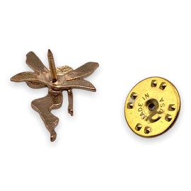 Guardian Angel or Fairy Lapel Pin by StockPins - Small Gold Pin for Good Luck and Protection, Ideal Angel Gift
