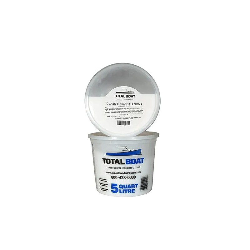 TotalBoat Fiberglass Micro Balloons - White Glass Microspheres Filler for