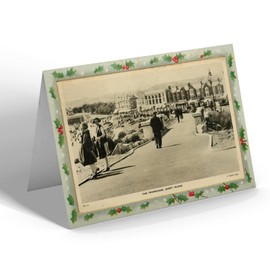 CHRISTMAS CARD - Vintage Wales - The Promenade, Barry Island (e)
