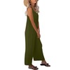 Nfsion Women's Summer Casual Loose Tank Jumpsuit Sleeveless Crewneck Long
