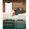 Bluetooth Sleep Mask with Wireless Headphones – Soft 3D Contoured