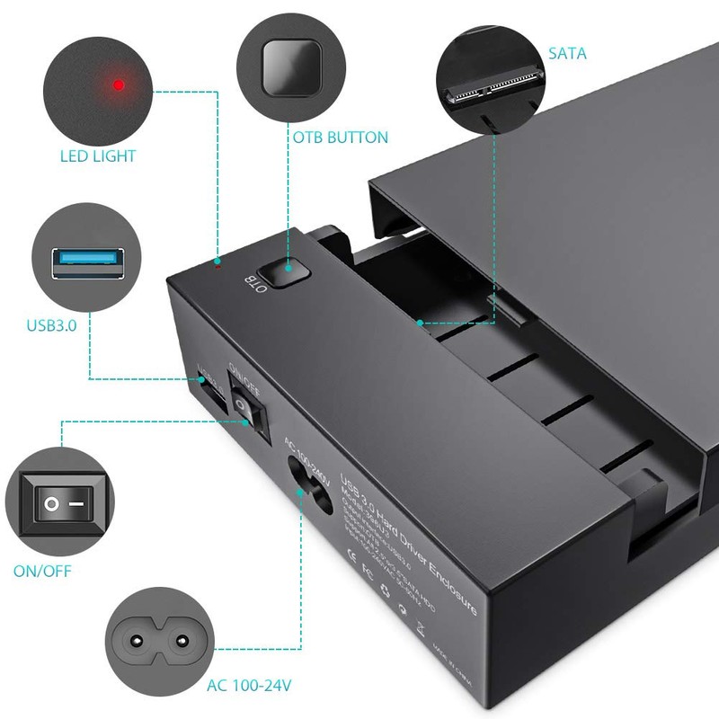 VSVABEFV - Carcasa de disco duro externo de 3.5 pulgadas