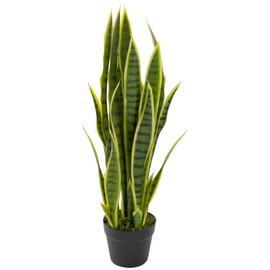 Northlight Real Touch™ Artificial Potted Striped Leaf Dracaena Snake Plant - 29"