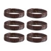 sourcing map 6 Pcs PU Leather Loops Replacement Retaining Ring