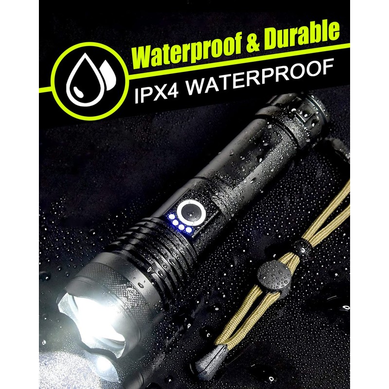 Victoper LED Flashlights 2 Pack, High Powered 10000 Lumens Super