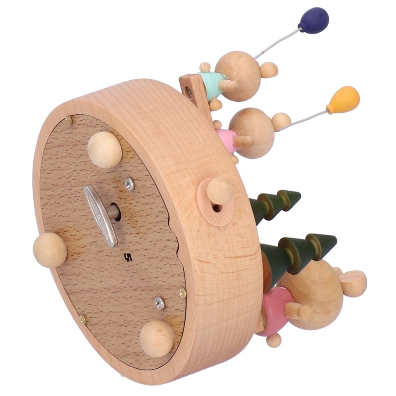 Wooden Seesaw Music Box Handicraft Home Decoration Desktop Ornament Valentine's