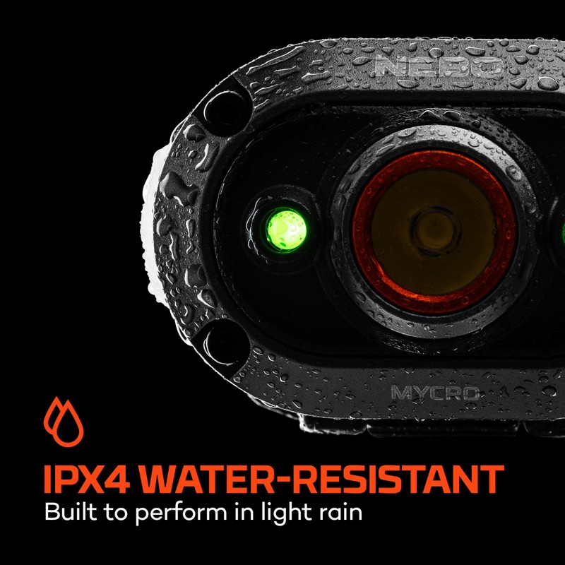 NEBO MYCRO 450 Rechargeable Headlamp | 450 Lumens, 6 Light