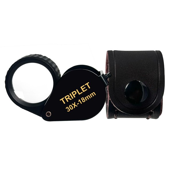 30X Illuminated Jewelers Loupe Magnifier Foldable Jewelry Magnifier Eye Loop