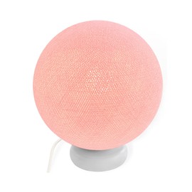CREATIVECOTTON LED Handmade Floor Lamp with Cotton Shade (Pink, 25cm)