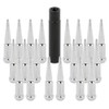SCITOO 20PCS+1Keys Chrome Wheel Lug Nuts Spline Closed End Socket