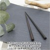 Ebony Wooden Octagonal Chopsticks 8.3 inches (21 cm), Black