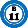 Kiwi Gifts B 11 B11 Bingo Ball - 3 Pack Circle Stickers 3" x 3" - Hobby Number Board Lucky