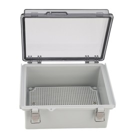 Waterproof Junction Box with Clear Cover, ABS Plastic Hinge Housing, Universal Outdoor Project Enclosure with Hinge Design