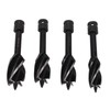 4 Pcs Wood Auger Bit 4 Flute Detachable Hex Shank