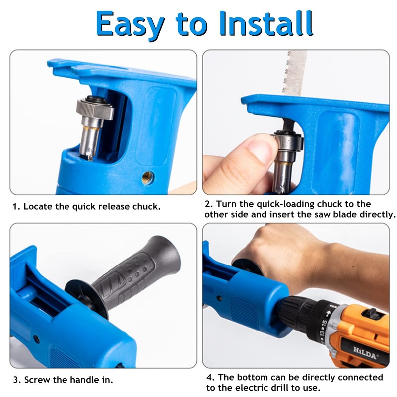 Reciprocating Saw Adapter Hand Tool Electric Jig Saw Metal Woodworking