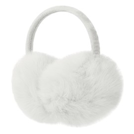 Justay Comf MHERWEG Women's Ear Muffs Adjustable Winter Cuddly Earmuffs Warm Great Gift for Women, A-White