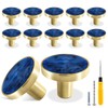 Cionyce 12 Pack Gold Knobs for Dresser Drawers, Brass Dresser