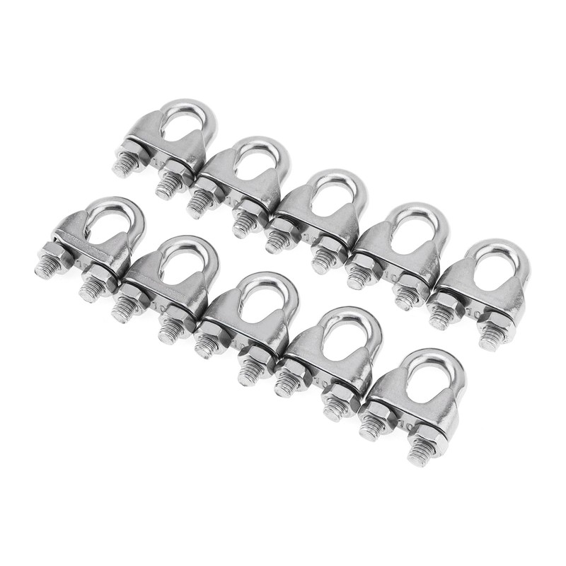3/8" Wire Rope Clamp,10 pcs M10 Cable Clamps 304 Stainless