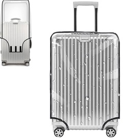 LiJuanWang Suitcase Covers, 24 Inch Travel Suitcase Protective Cover, Transparent PVC Luggage Cover, Suitcase Protective Cover, Waterproof Washable Scratch Protection
