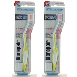 Biorepair : Oral Care Pro Toothbrush "Curve"- Very Soft, Pack of 2