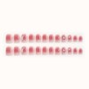 SEMTIM Nail Tips, 24 Pieces, Medium, Short, Round, False Nails,