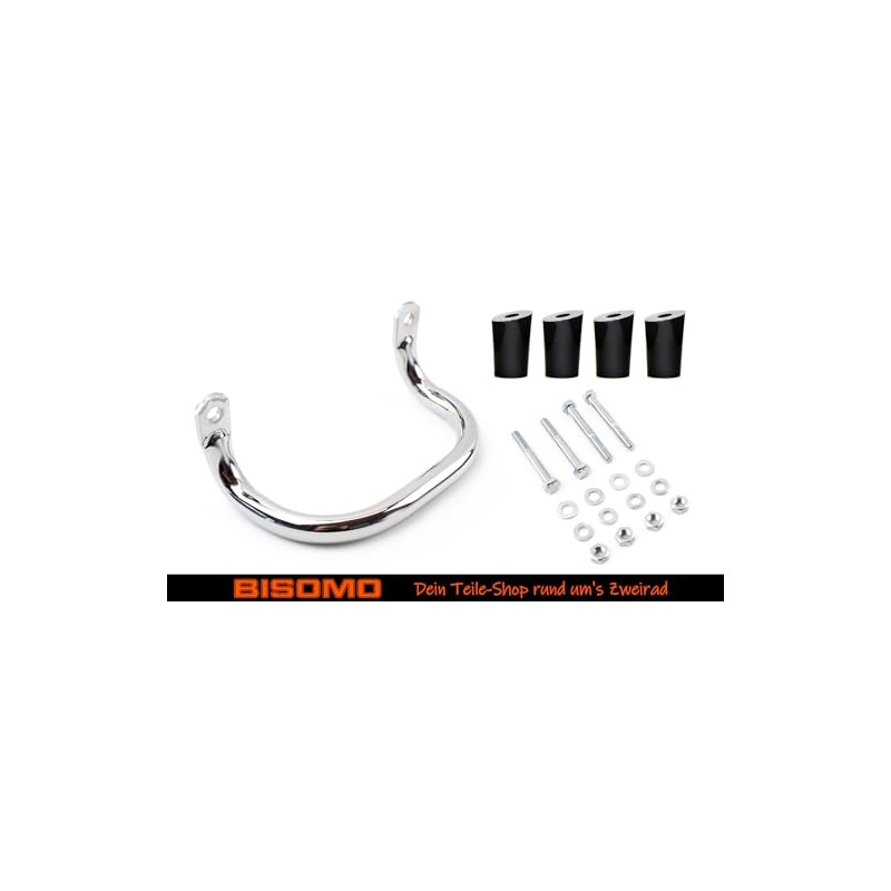 Luggage Rack Grab Rail Chrome + 4x Spacer + Mounting