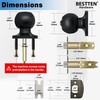BESTTEN [2 Pack] Keyed Entry Door Knob, Entrance Door Lock,