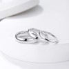 KAZITSAN 4mm Stainless Steel Ring High Polished Dome Silver Wedding
