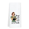 BASGIATH WAR COLLEGE Funny Kitchen Dish Towel with Retro Design,