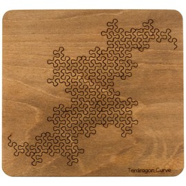 Martin Raynsford Wooden Fractal Tray Puzzle - Terdragon Curve